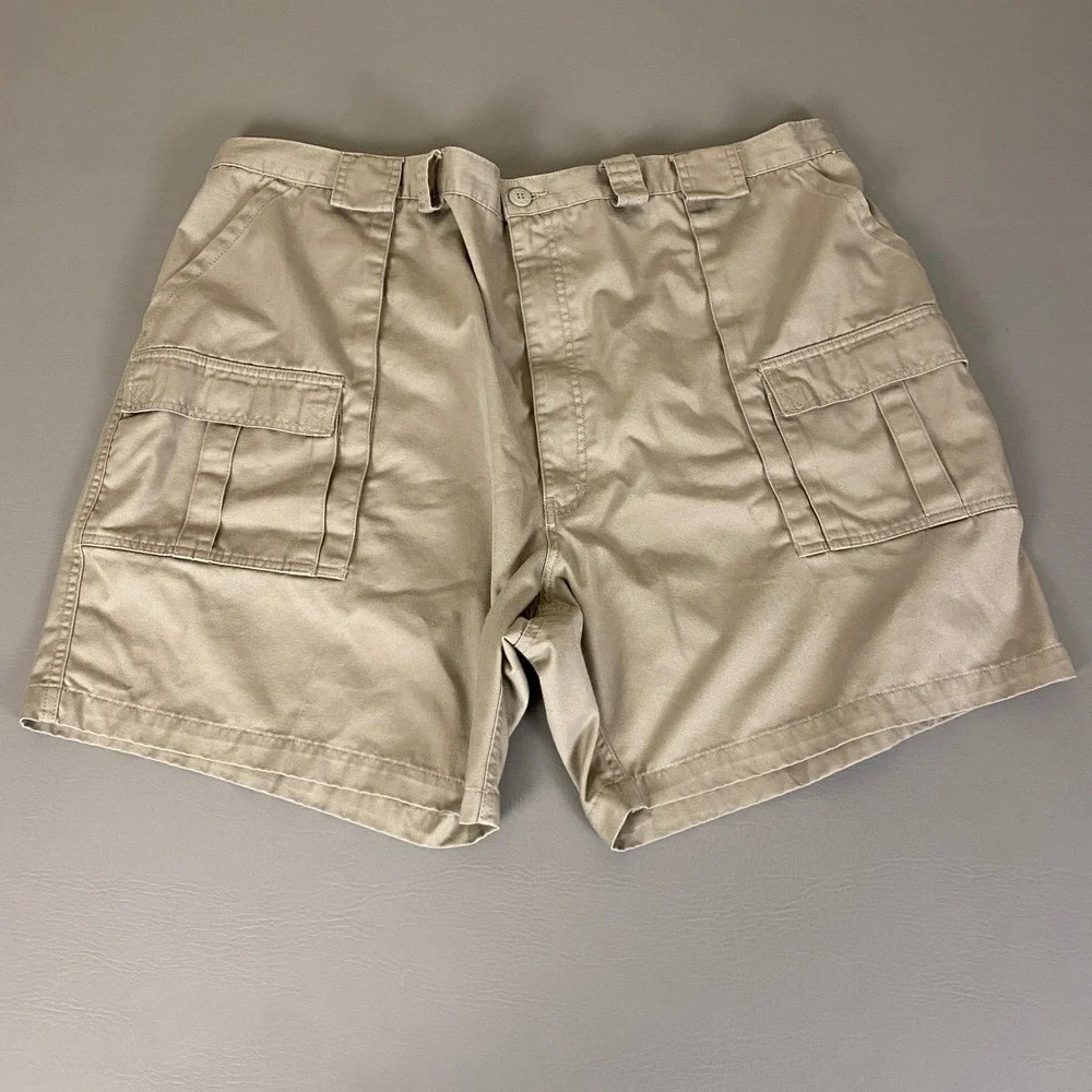 Weekender Brand Sportswear Cargo Shorts‎ Men's Size 50 Beige Tan Vintage Y2K *